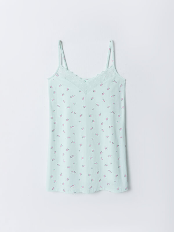 MARK FORMELLE Сорочка 584103 152496 цветы на мятном