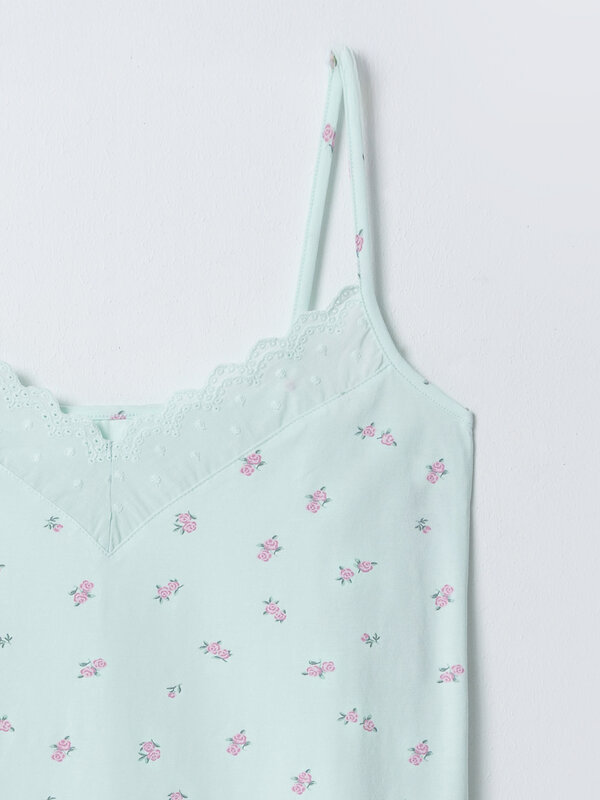 MARK FORMELLE Сорочка 584103 152496 цветы на мятном