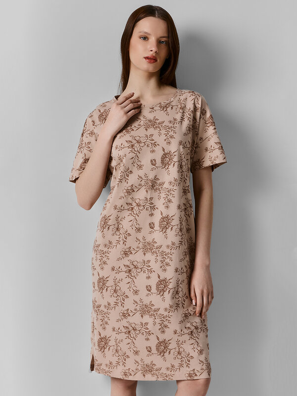 MARK FORMELLE Сорочка 584109 572310 цветы на бежевом