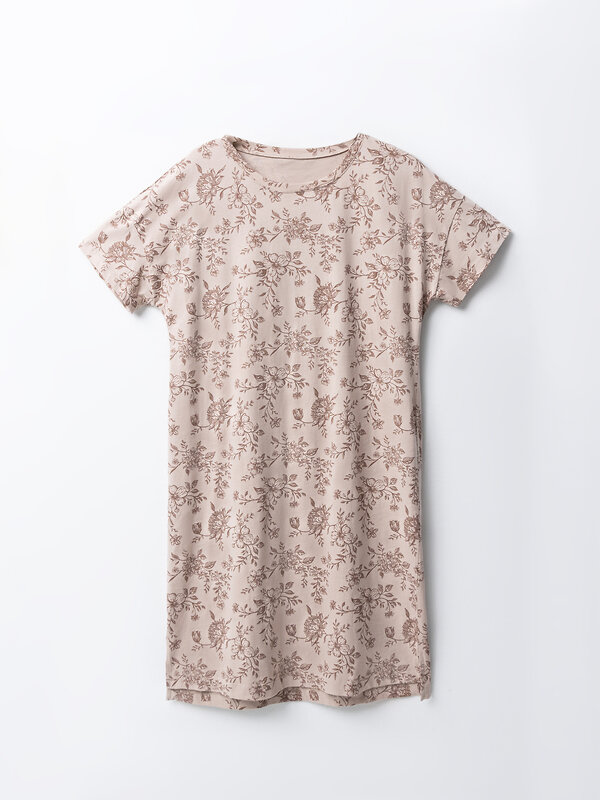 MARK FORMELLE Сорочка 584109 572310 цветы на бежевом