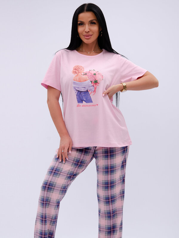 Malina Пижама 584175 3195 розовый/сиреневый
