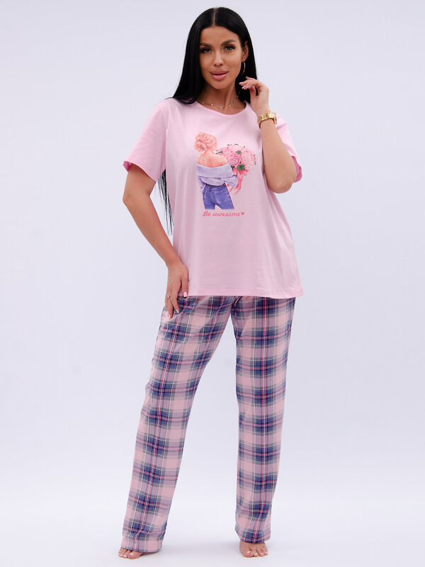 Malina Пижама 584175 3195 розовый/сиреневый