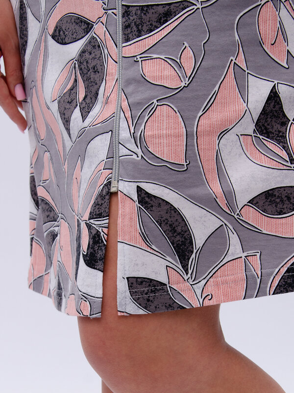 Malina Халат 584184 382лт серо-розовый