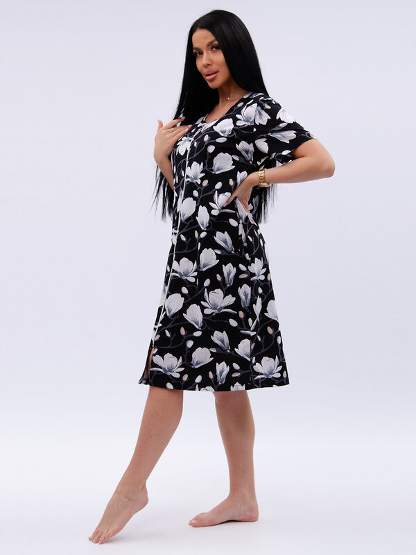 Malina Халат 584187 379кс чёрный