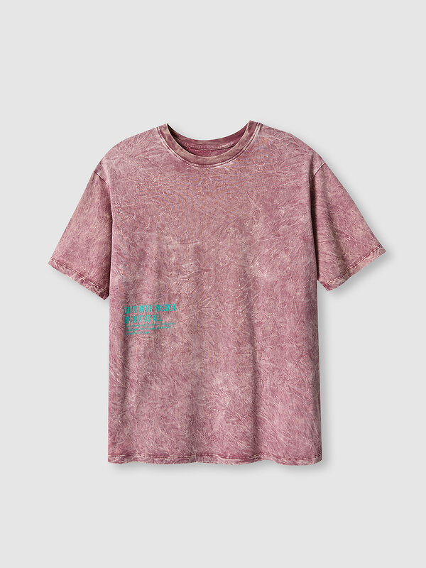 MARK FORMELLE Футболка 584220 112678 ACID WASH сумрачная орхидея +печать