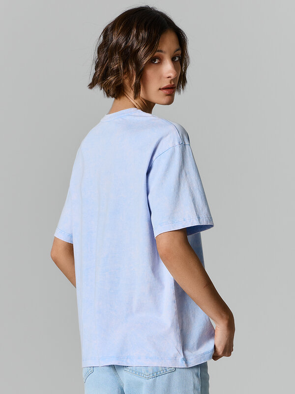 MARK FORMELLE Футболка 584231 112678 ACID WASH безмятежно -голубой +печать