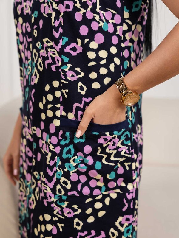 Текс-плюс Халат 584249 00-00247092 Синий,розовый