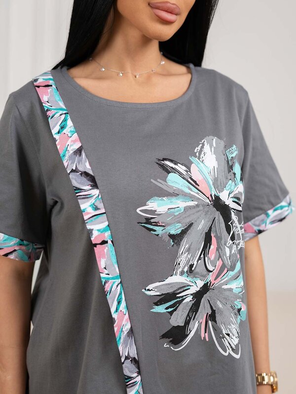 Текс-плюс Костюм 584250 00-00246932 Серый, бирюзовый