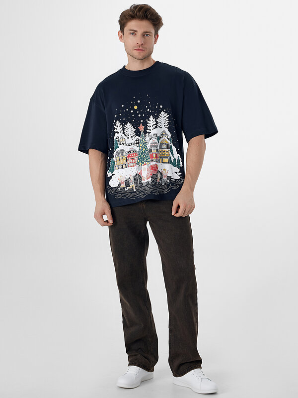 MARK FORMELLE Футболка 584263 111892 неви +печать