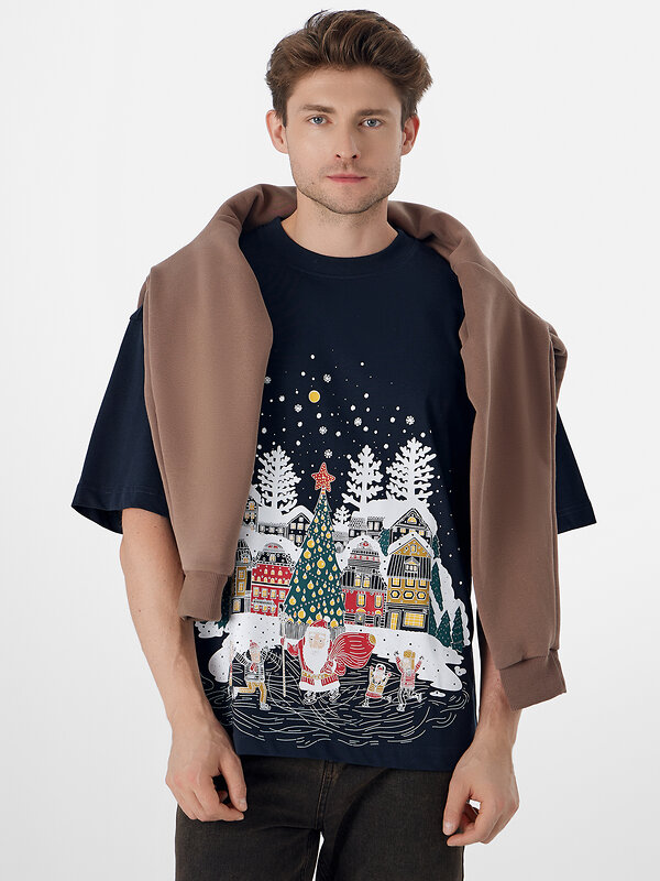 MARK FORMELLE Футболка 584263 111892 неви +печать