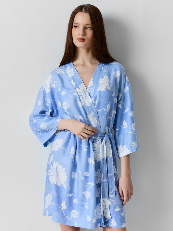 MARK FORMELLE Халат 584287 552277 цветы на св.голубом
