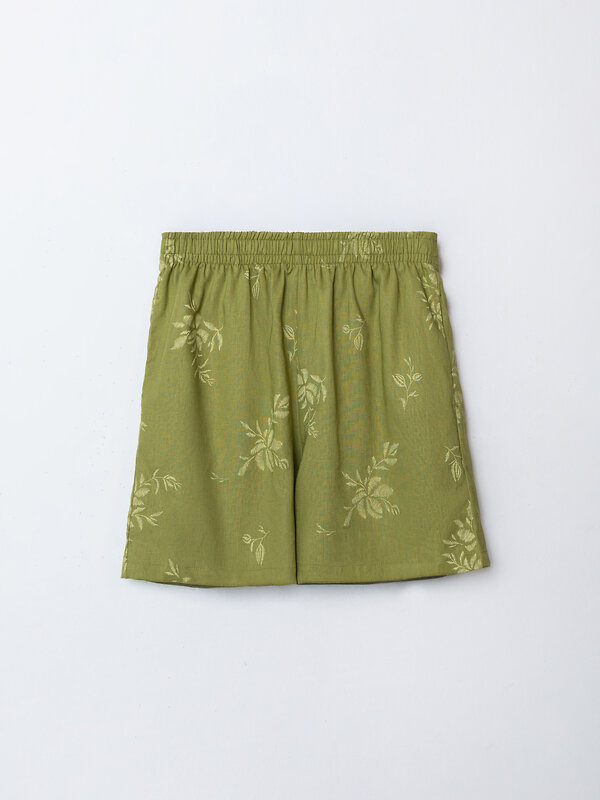 MARK FORMELLE Шорты 584294 522250 цветы на оливковом