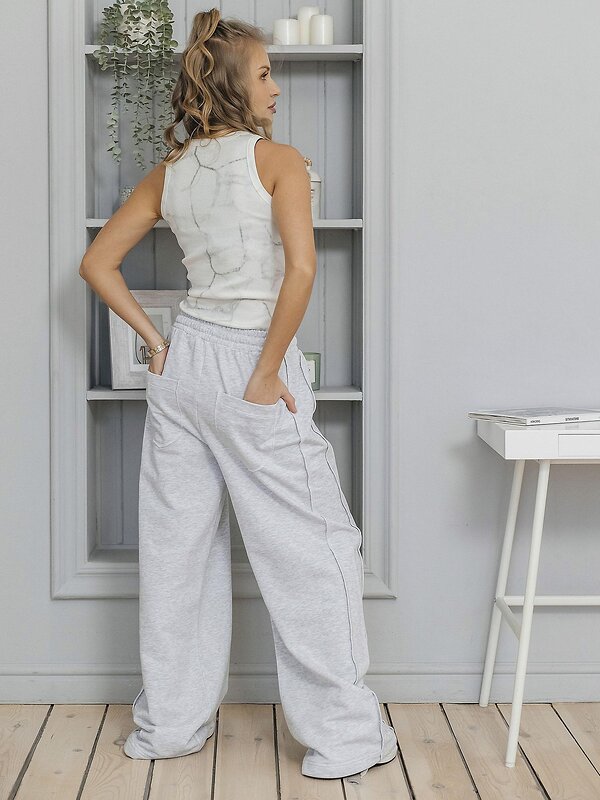 BATIK Брюки 584331 FBD 011 Серый меланж