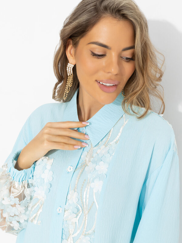 CHARUTTI Рубашка 584334 12628 Голубой