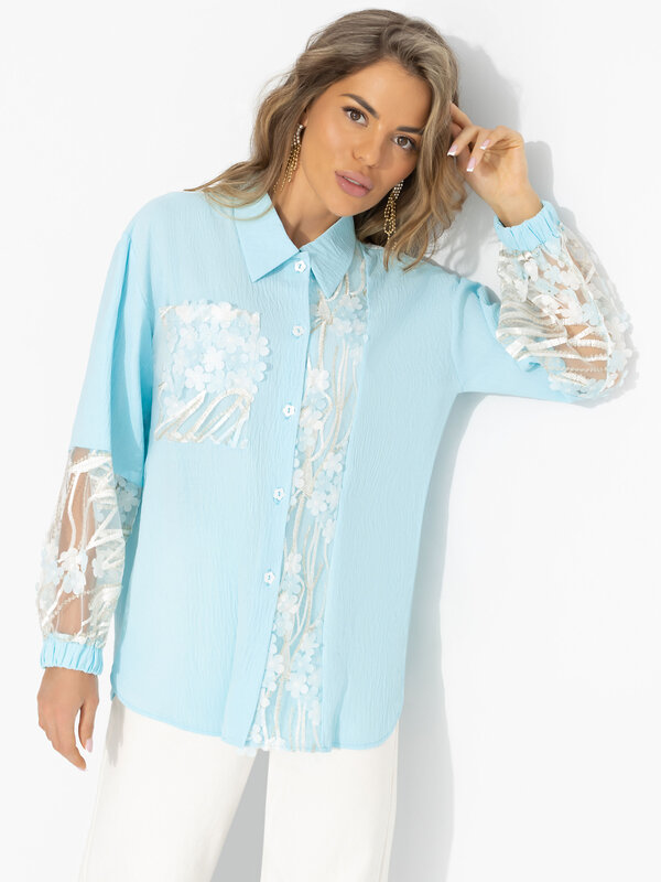 CHARUTTI Рубашка 584334 12628 Голубой