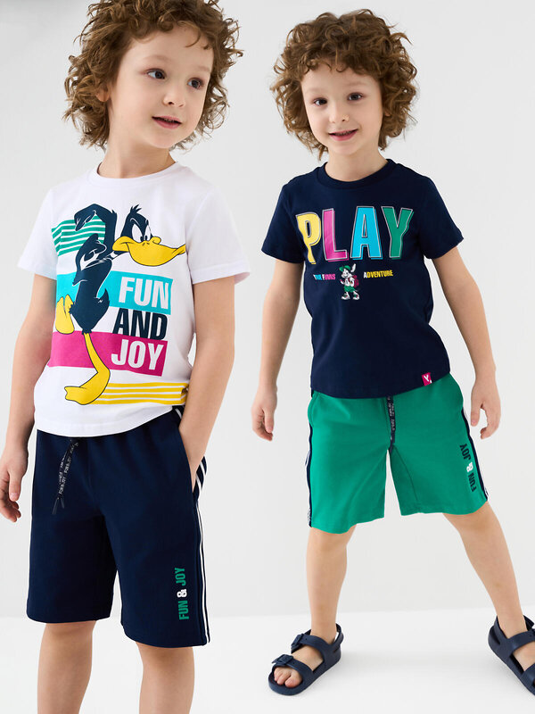 PLAYTODAY Шорты 584474 12612120 тёмно-синий,зеленый