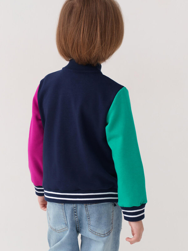 PLAYTODAY Толстовка 584478 12612156 малиновый,зеленый,тёмно-синий