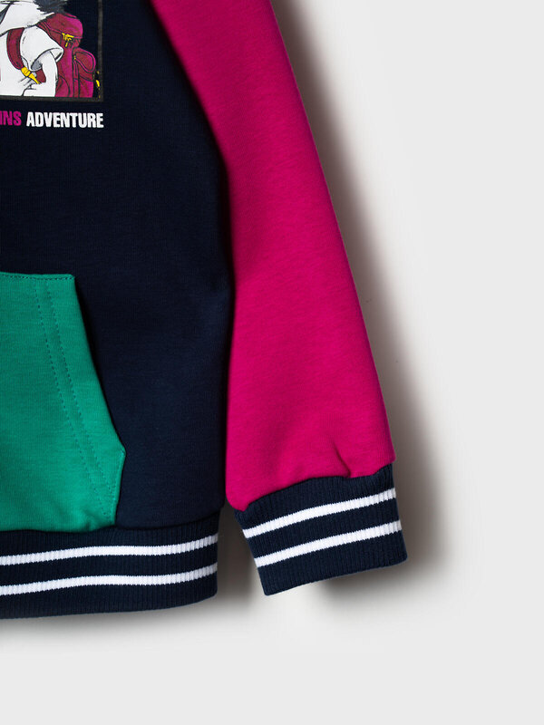 PLAYTODAY Толстовка 584478 12612156 малиновый,зеленый,тёмно-синий