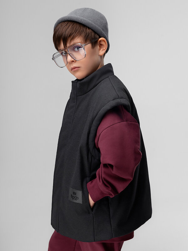 Bodo Жилет 584509 14-89MU черный джинсовый