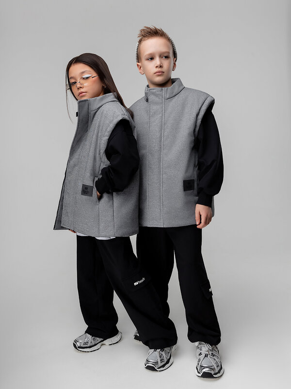 Bodo Жилет 584510 14-89MU серый джинсовый