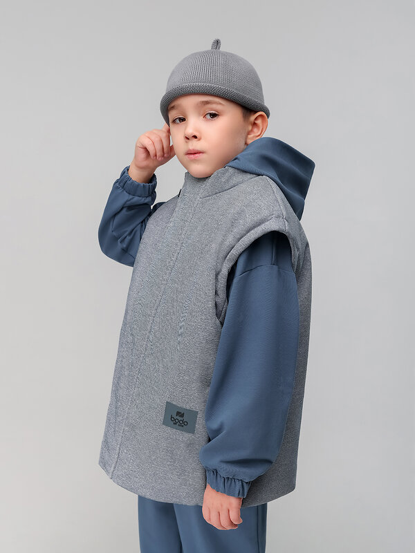 Bodo Жилет 584511 14-89MU синий джинсовый