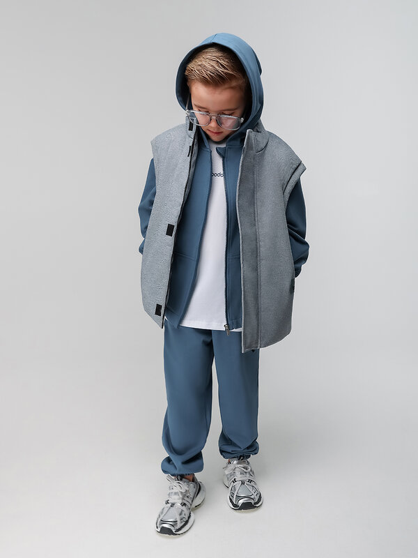 Bodo Жилет 584511 14-89MU синий джинсовый