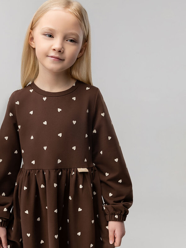 Bodo Платье 584544 18-167MD коричневый (экрю)