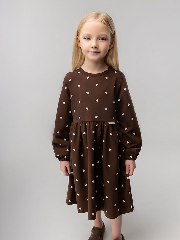 Bodo Платье 584544 18-167MD коричневый (экрю)
