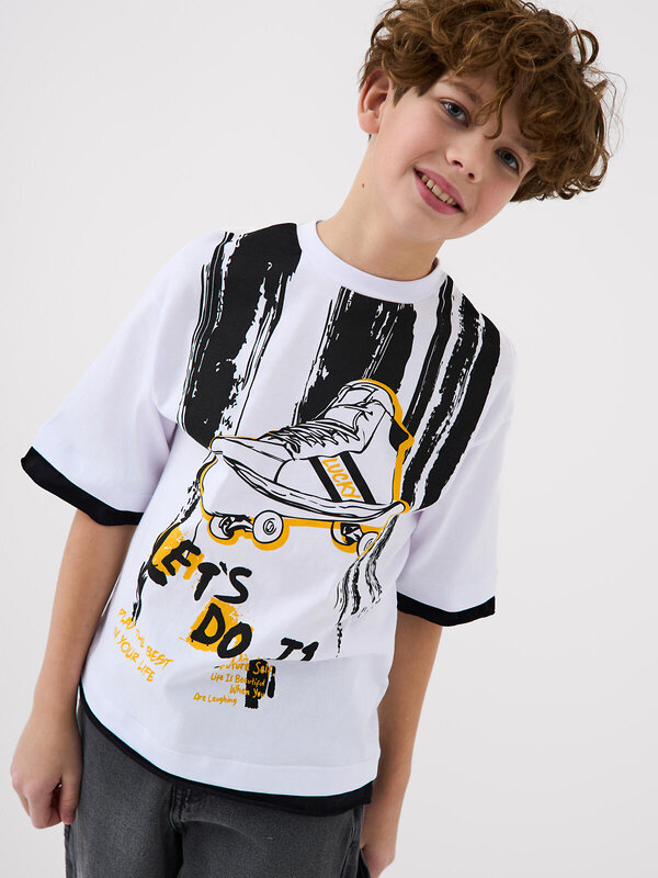 PLAYTODAY Фуфайка 584554 12611303 белый,черный