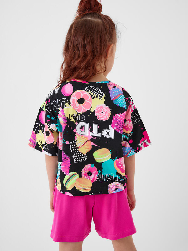 PLAYTODAY Шорты 584597 12622276 черный,розовый