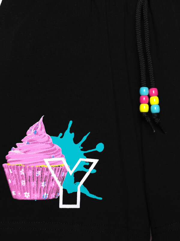 PLAYTODAY Шорты 584597 12622276 черный,розовый