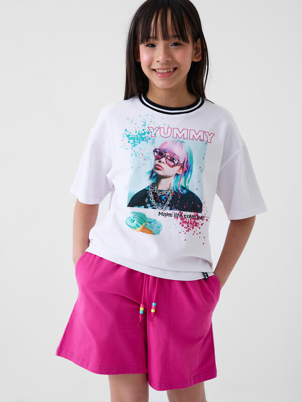 PLAYTODAY Шорты 584608 12621514 черный,розовый