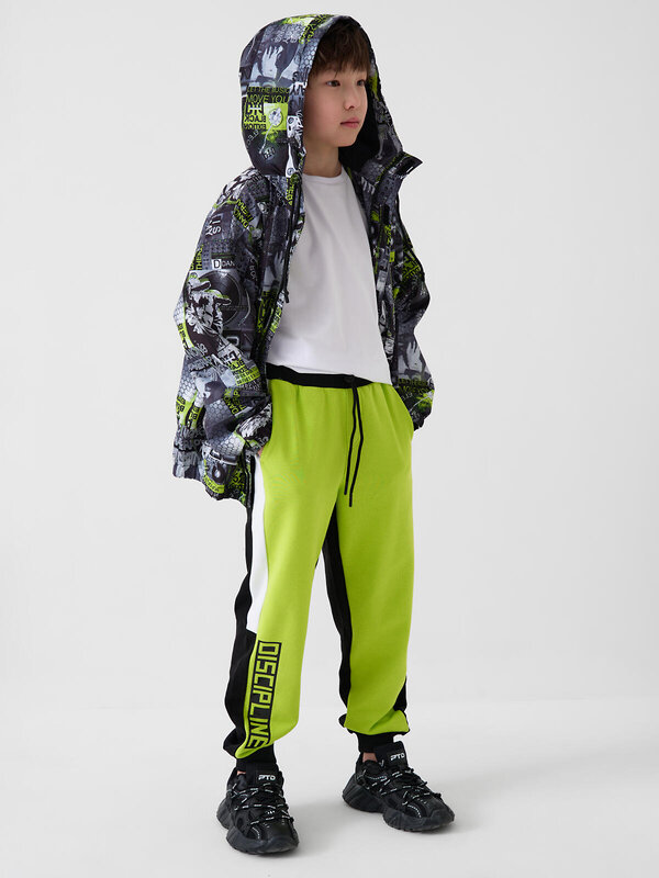 PLAYTODAY Куртка 584622 12611131 белый,светло-зеленый,черный