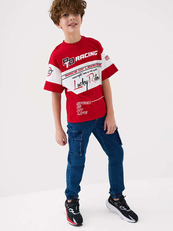 PLAYTODAY Полуботинки 584658 12611775 черный,красный