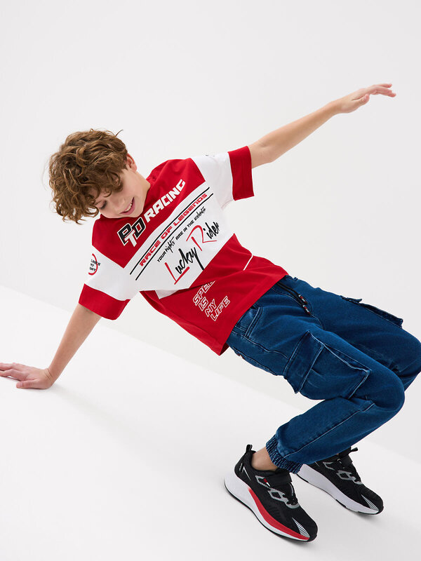 PLAYTODAY Полуботинки 584658 12611775 черный,красный