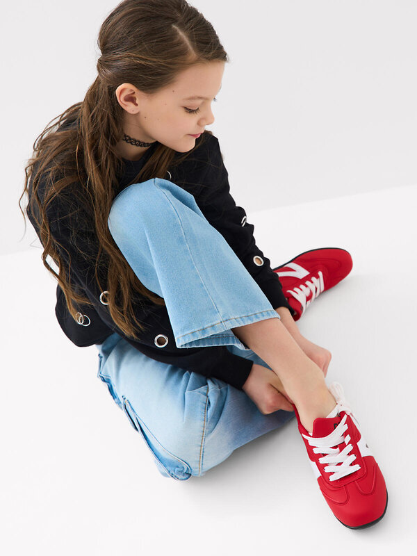 PLAYTODAY Полуботинки 584659 12611717 красный,белый