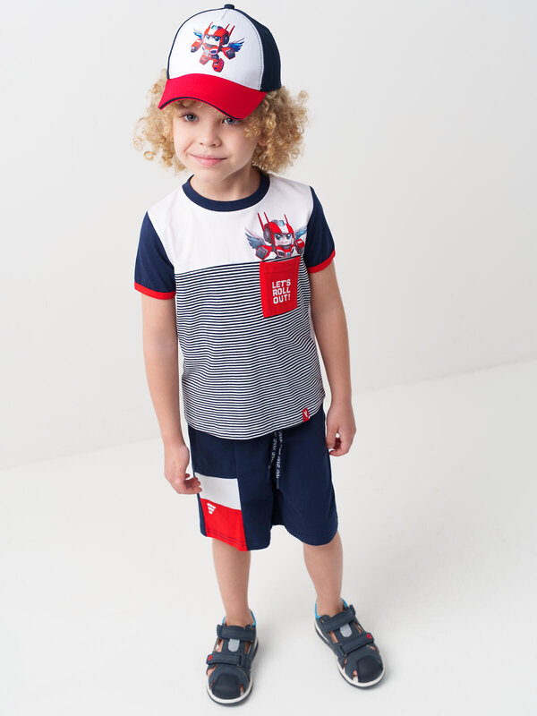 PLAYTODAY Кепка 584714 12612045 белый,тёмно-синий,красный