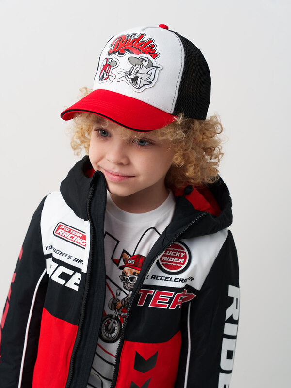 PLAYTODAY Кепка 584725 12632038 черный,белый,красный