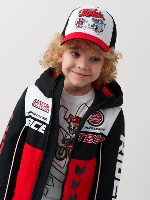 PLAYTODAY Кепка 584725 12632038 черный,белый,красный