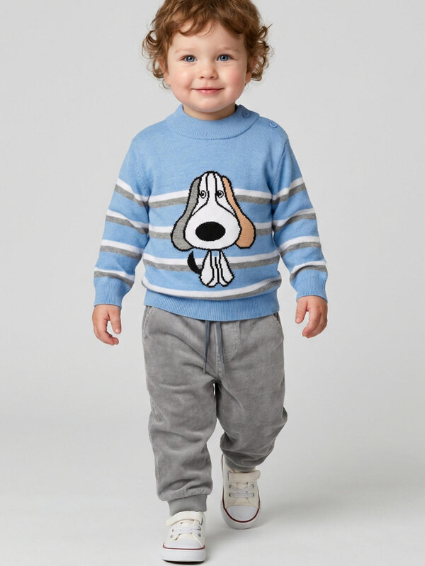 PLAYTODAY Свитер 584738 12613059 белый,голубой,серый