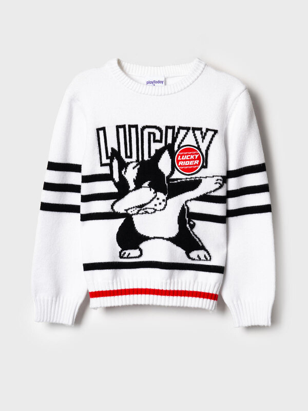 PLAYTODAY Джемпер 584739 12612281 белый,черный,красный