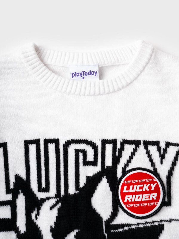 PLAYTODAY Джемпер 584739 12612281 белый,черный,красный