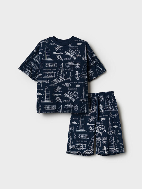 PLAYTODAY Пижама 584796 12611484 белый,тёмно-синий