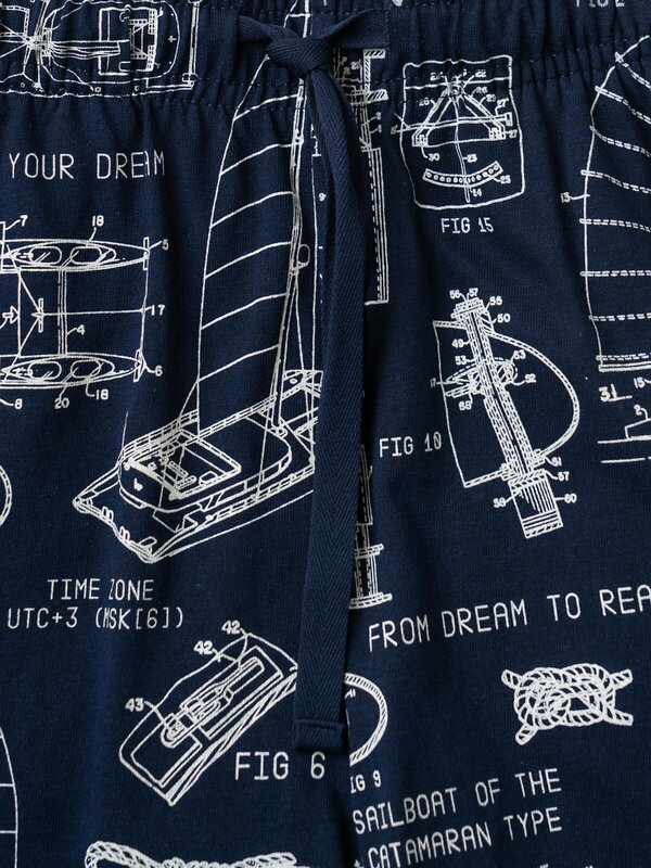 PLAYTODAY Пижама 584796 12611484 белый,тёмно-синий