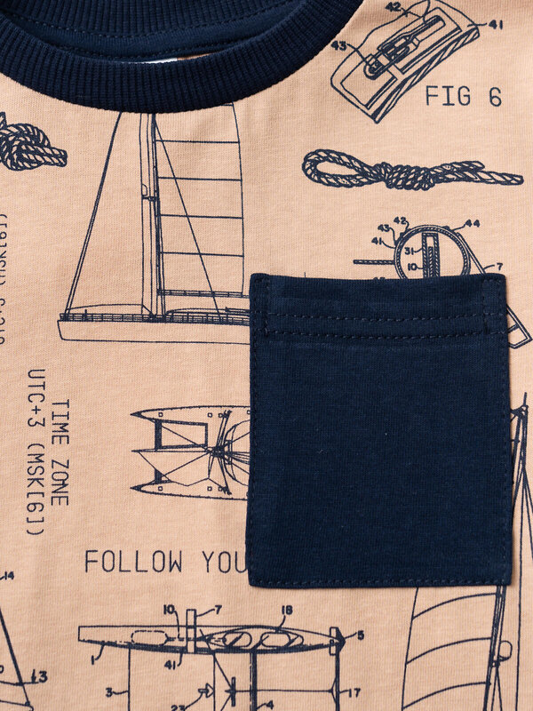 PLAYTODAY Комплект 584802 12611549 тёмно-синий,бежевый