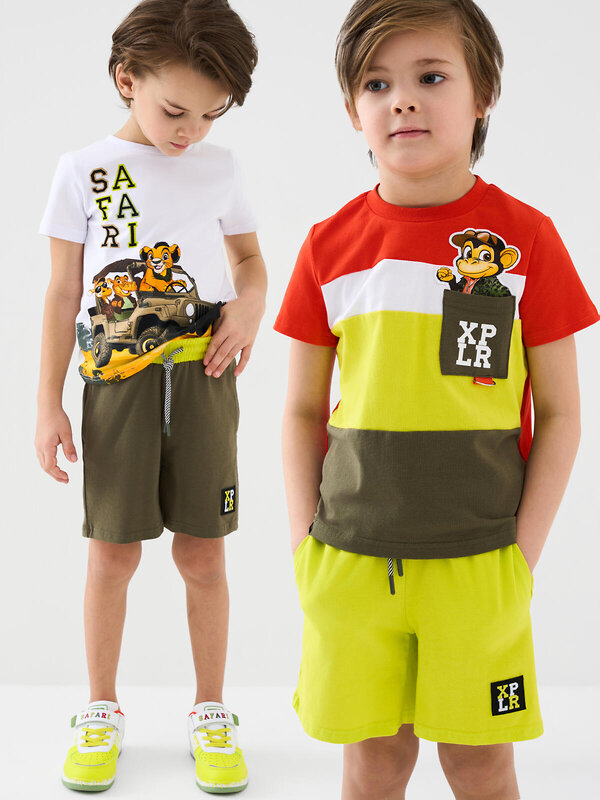 PLAYTODAY Шорты 584819 12612316 светло-зеленый,темно-зеленый