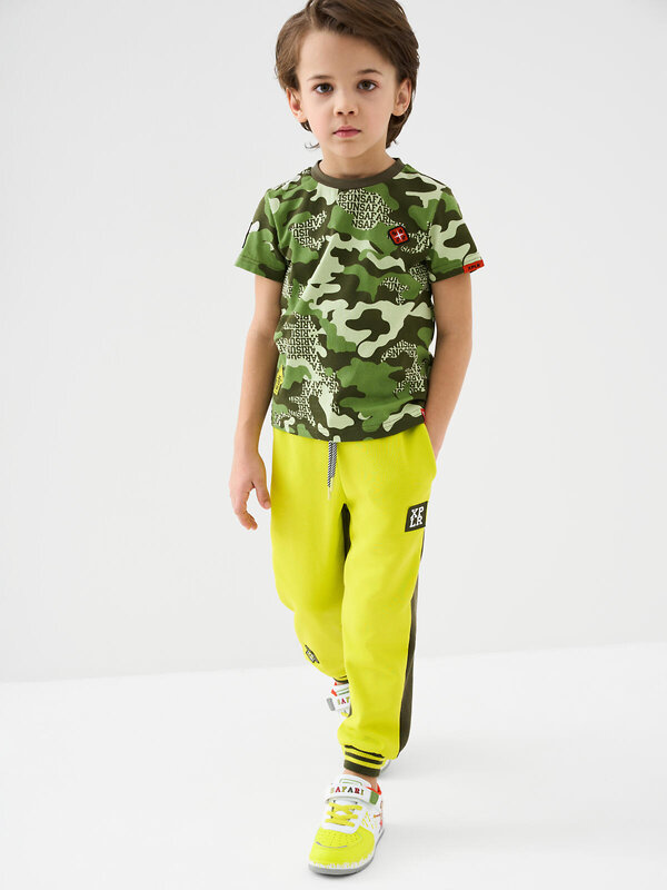 PLAYTODAY Брюки 584822 12612331 светло-зеленый,темно-зеленый