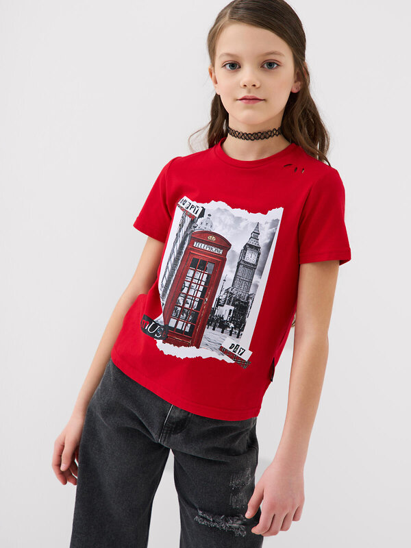 PLAYTODAY Фуфайка 584853 12621405 белый,красный,черный