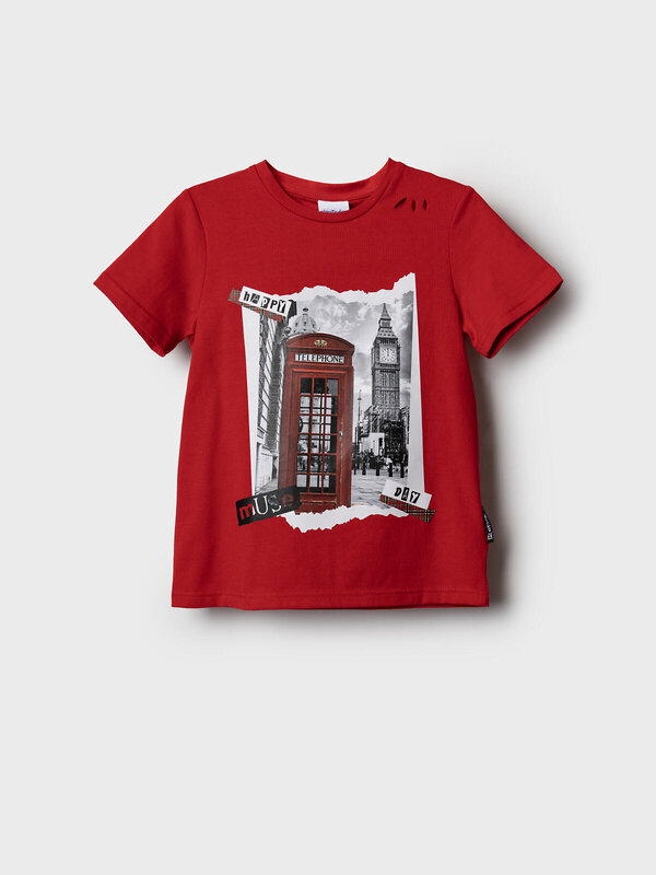 PLAYTODAY Фуфайка 584853 12621405 белый,красный,черный