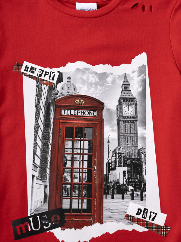 PLAYTODAY Фуфайка 584853 12621405 белый,красный,черный